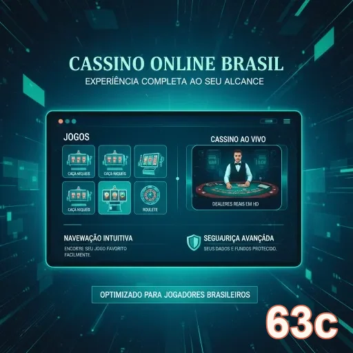 Interface do serviço VIP da 63c com dealers ao vivo.