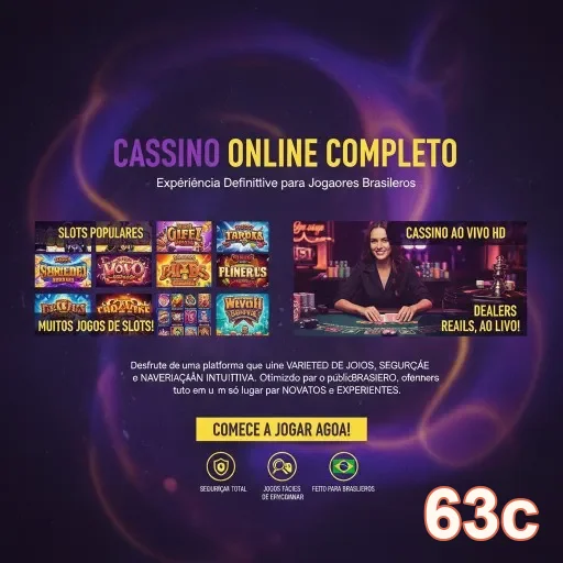 Jogadores no 63c interagem com dealers ao vivo durante jogos.