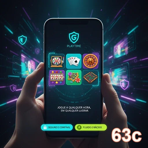 Usuário jogando slots VIP no celular, 63c em destaque.
